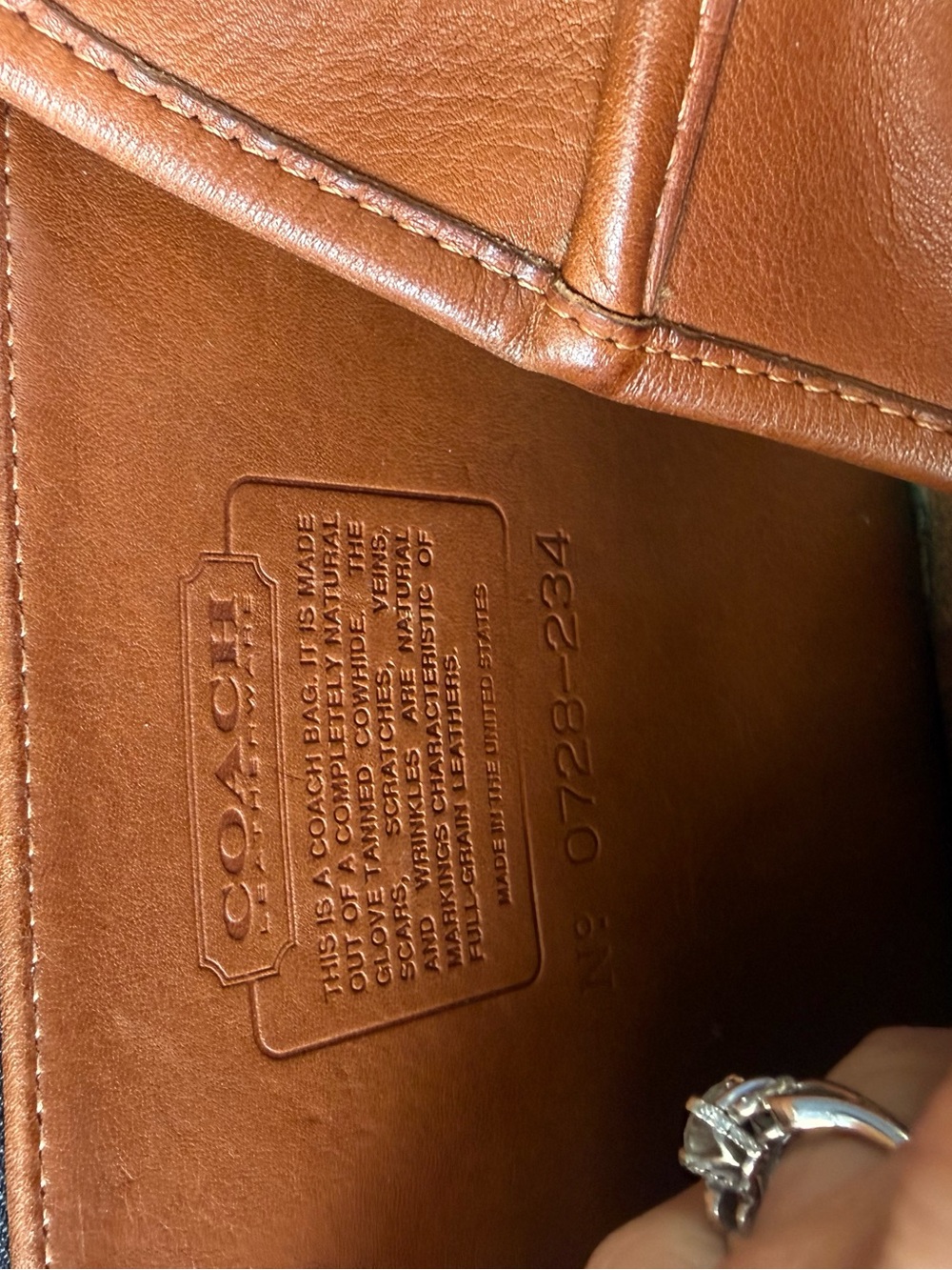 Coach British Tan Post Pouch. - Picture 6 of 6